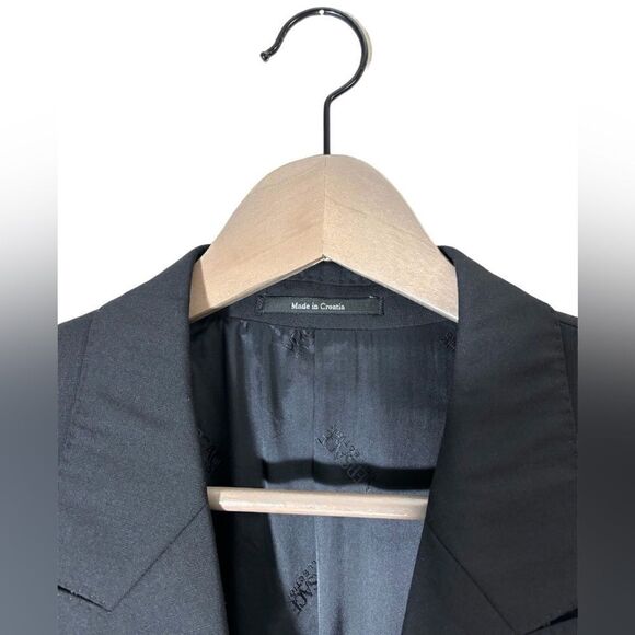 Versace Wool Black Blazer Size 44L - Picture 4 of 11